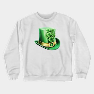 Watercolor st patricks Day Hat Crewneck Sweatshirt